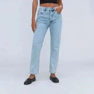 Everlane Relaxed Straight Jeans Women’s 24 Medium Wash‎ Organic Cotton NWOT